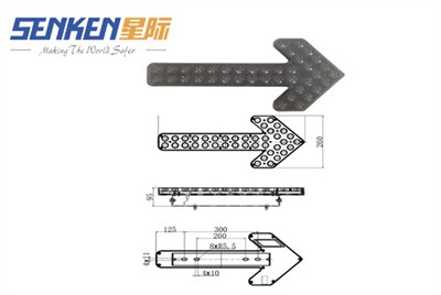 נורת חץ FX6026: נורת אזהרה LED-בביצועים גבוהים עבור-רכבים כבדים