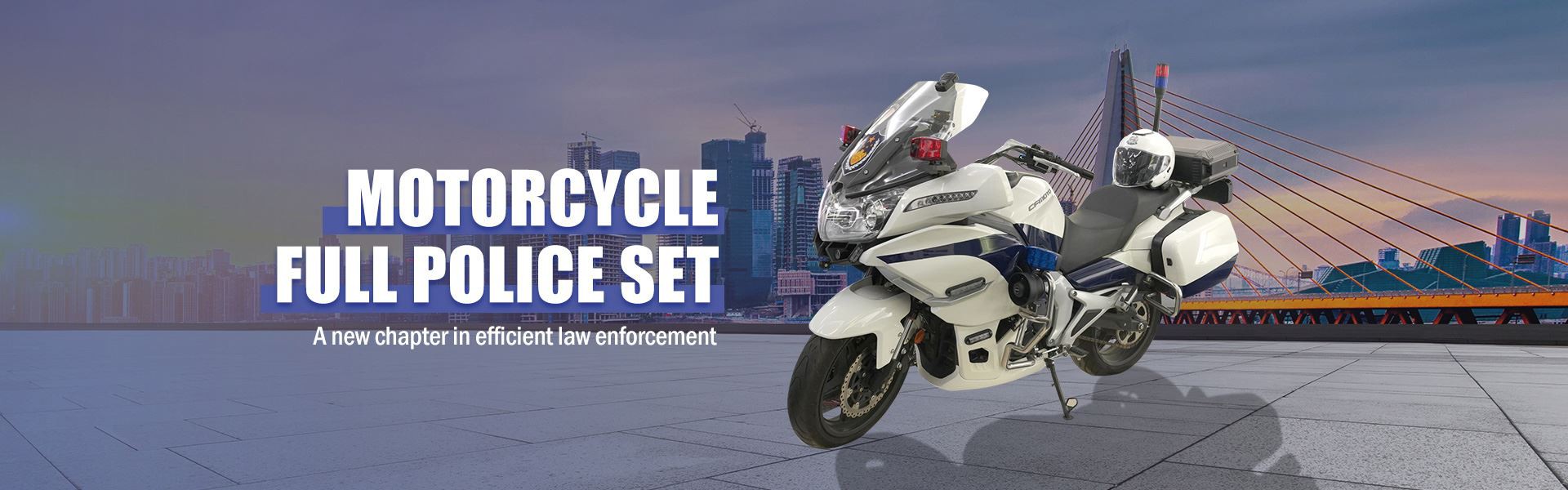 Motorcycle Full Police Set